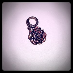 Fossil Glitz Flower Charm